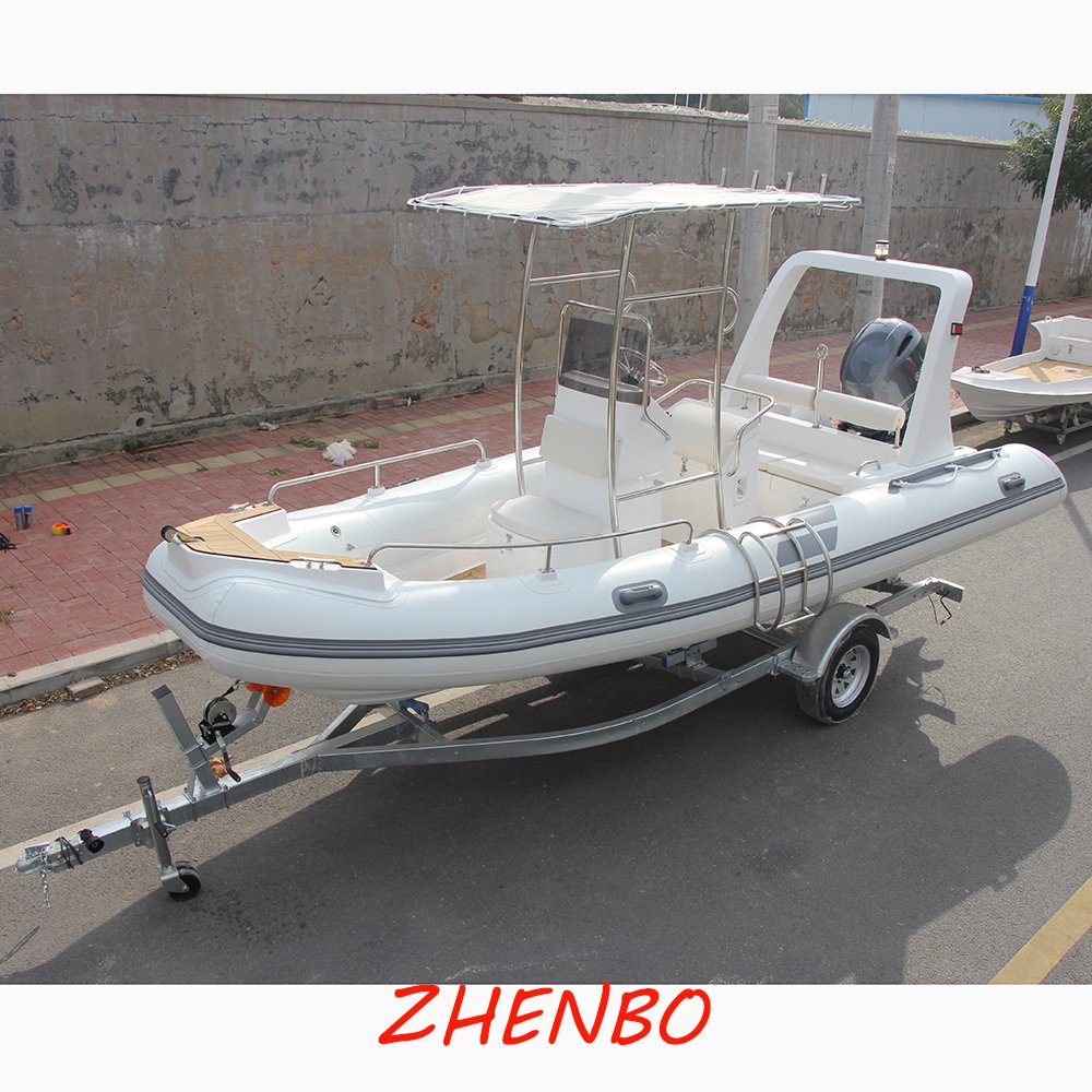 Zhenbo New 115hp 4 Stroke Outboard Motor Boat Engine Rib 580 Hypalon Inflatable Rib Boat 580