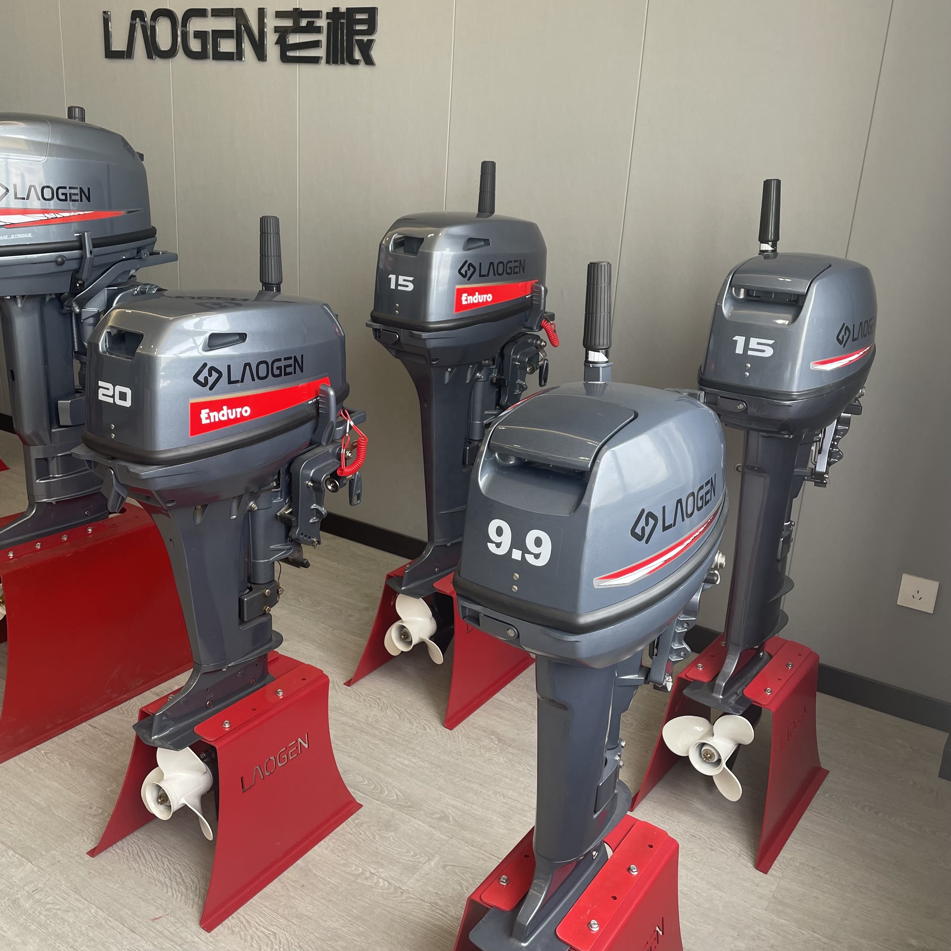 Laogen Boat Motor Outboard Factory 2 Stroke Outboard Motor 9.9hp 15hp Outboard Engine Match Yamaha 9.9F 15F Boat Outboard Engine