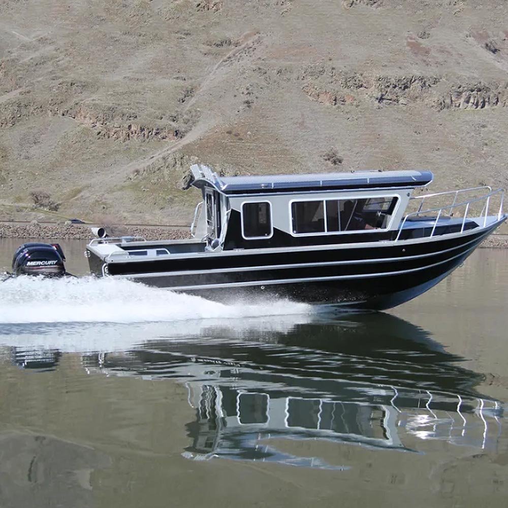 Kinocean High Speed Aluminum Cabin Sport Yacht for Cruising and Patrol with Outboard Engine for Fishing