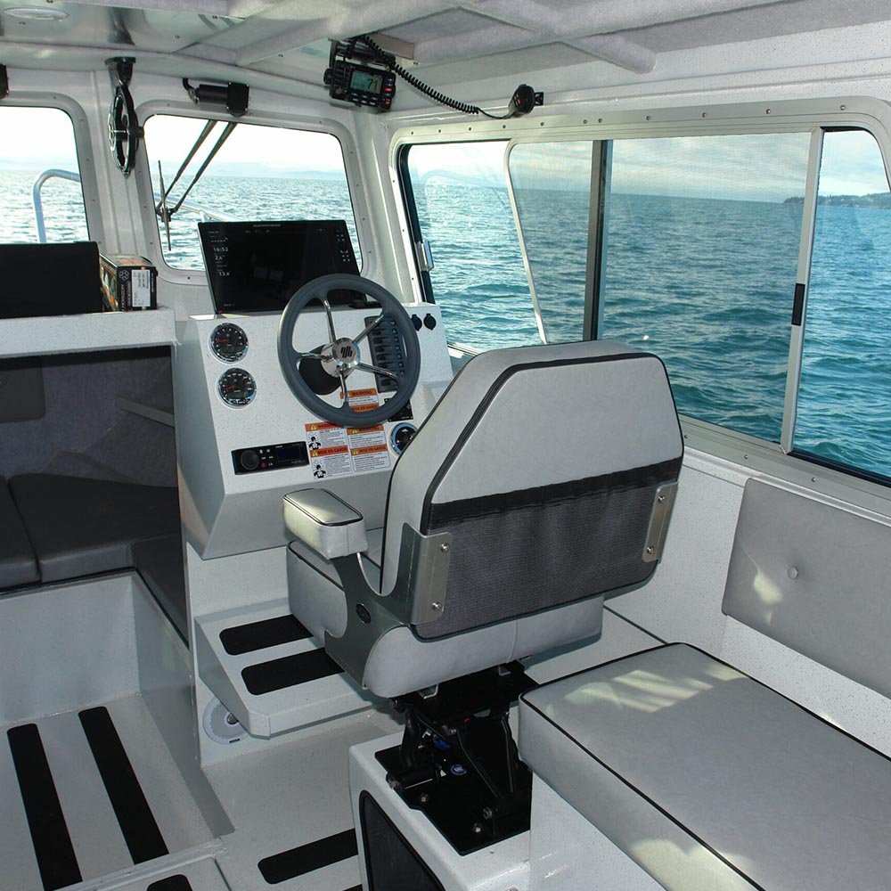 Kinocean High Speed Aluminum Cabin Sport Yacht for Cruising and Patrol with Outboard Engine for Fishing
