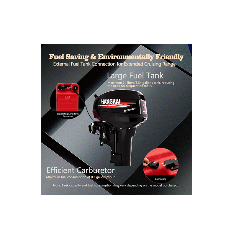 HangKai 25hp Long Outboard Motor 2 Stroke 9.9 Boat Engine Outboard Motor and Boat