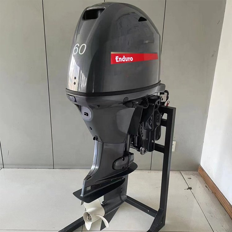 Yamaha Style 60HP Gasoline Outboard Boat Motor 4 Stroke Grey Engine