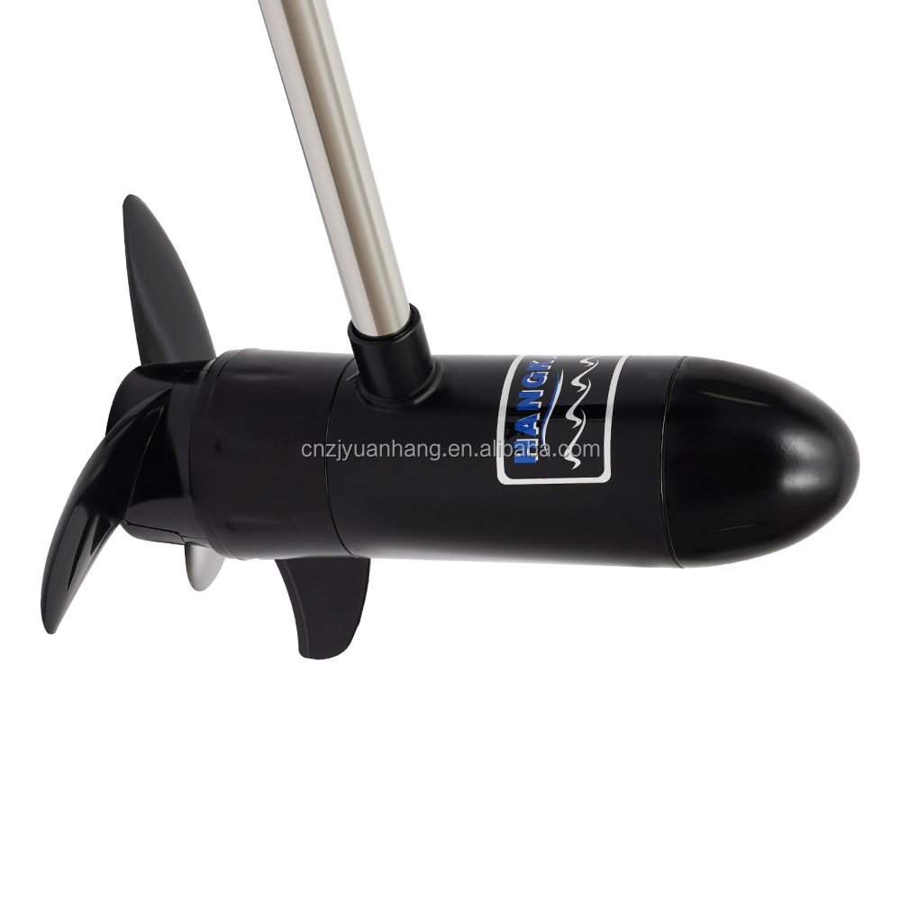 45Lbs DC 12V Trolling Electric Motor 552W Outboard Engine White Boat Motor for Salt Water