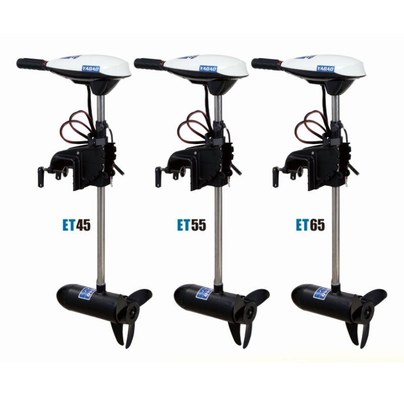 45Lbs DC 12V Trolling Electric Motor 552W Outboard Engine White Boat Motor for Salt Water