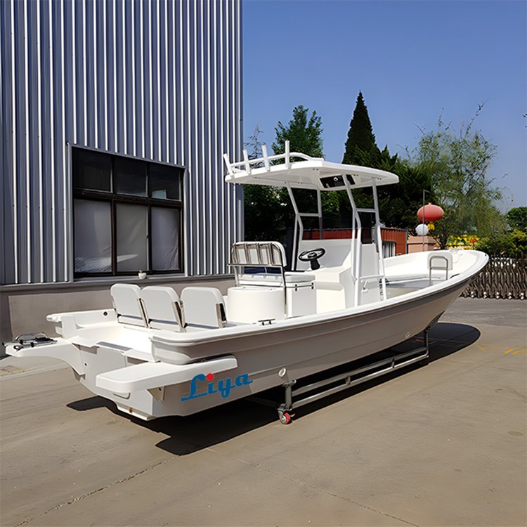 Liya 4.2m-7.6m Skiff Boats Fishing Fiberglass Panga Boats With Engine