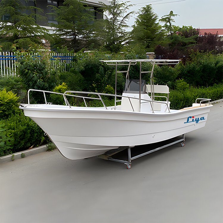 Liya 4.2m-7.6m Skiff Boats Fishing Fiberglass Panga Boats With Engine
