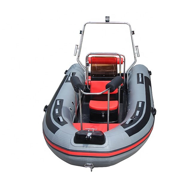 14ft Rib430 Orca Hypalon/PVC Fiberglass Fishing Boats With Fishing Holder Inflatable Boat