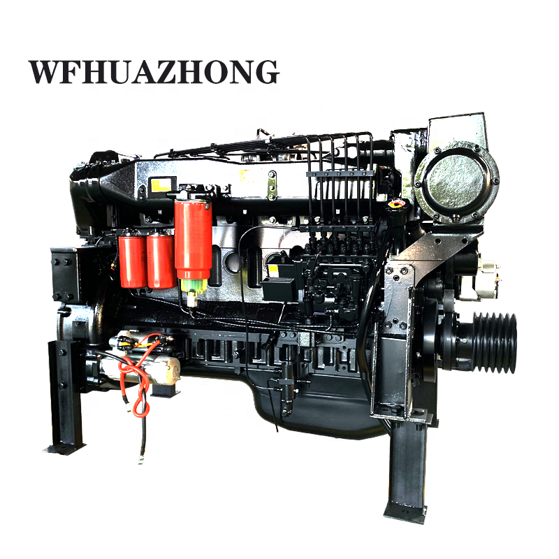 Weichai WD618 WP12 Series 6 Cylinder Marine Engine 300hp 350hp 400hp 295kw Inboard Diesel Jet Boat Motor China