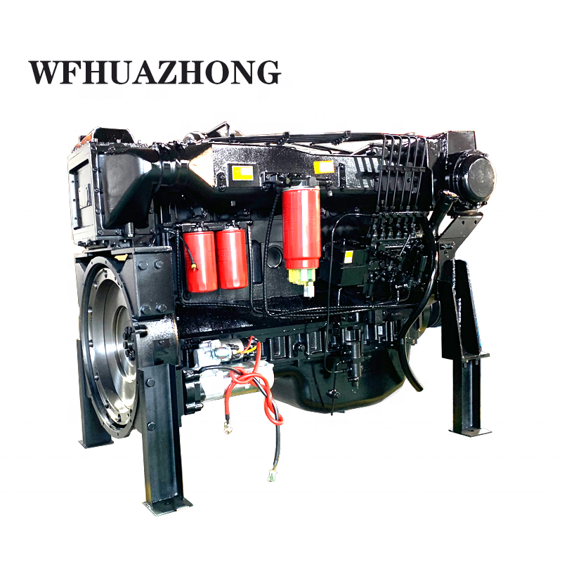Weichai WD618 WP12 Series 6 Cylinder Marine Engine 300hp 350hp 400hp 295kw Inboard Diesel Jet Boat Motor China