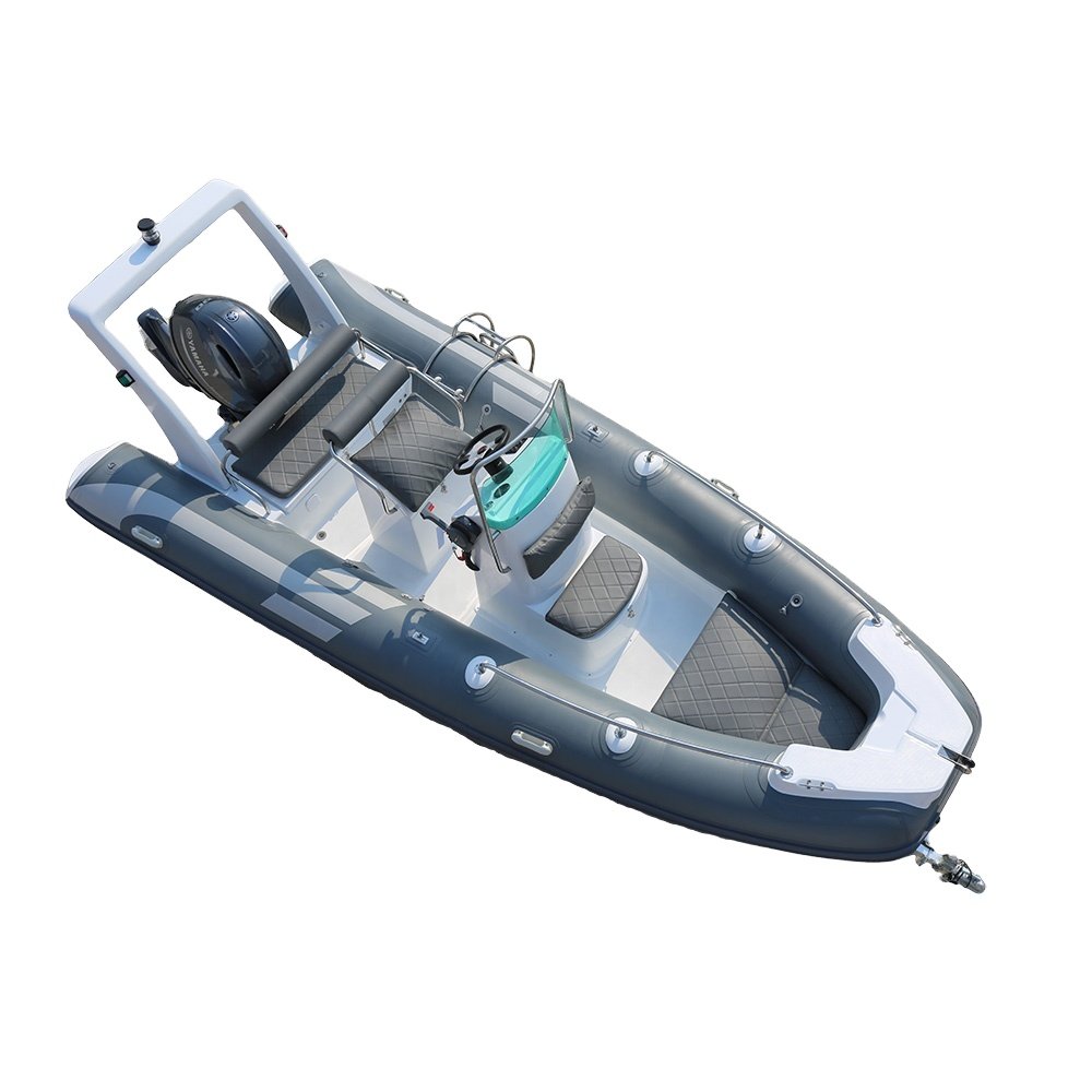 17FT Rib520 RIB 5.2m Inflatable Fiberglass Sport Yacht High Quality with Good Price for Outboard Engine