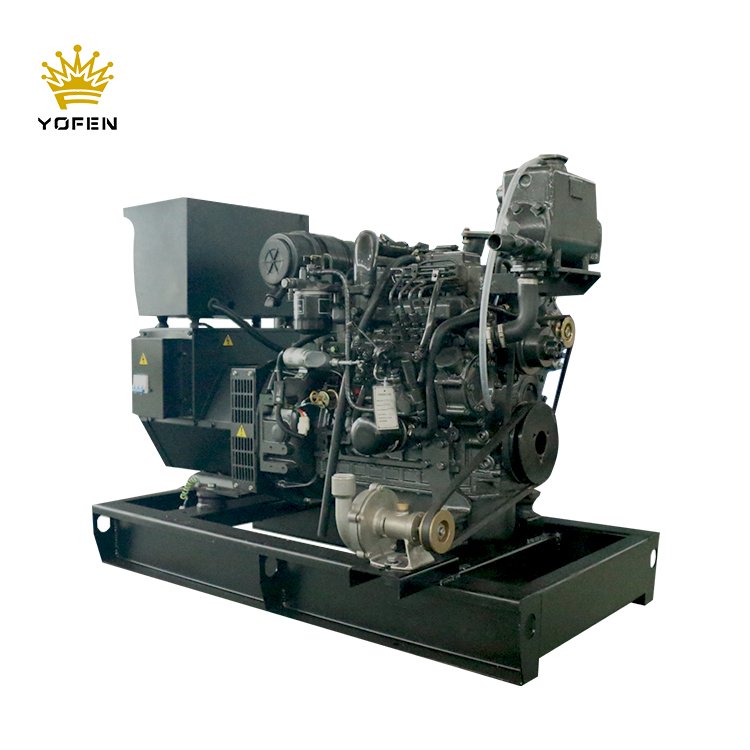 Yanmar 100kva 80kw Seawater Cooled Marine Diesel Generator Set For Boat Use With Famous Yanmar Engine