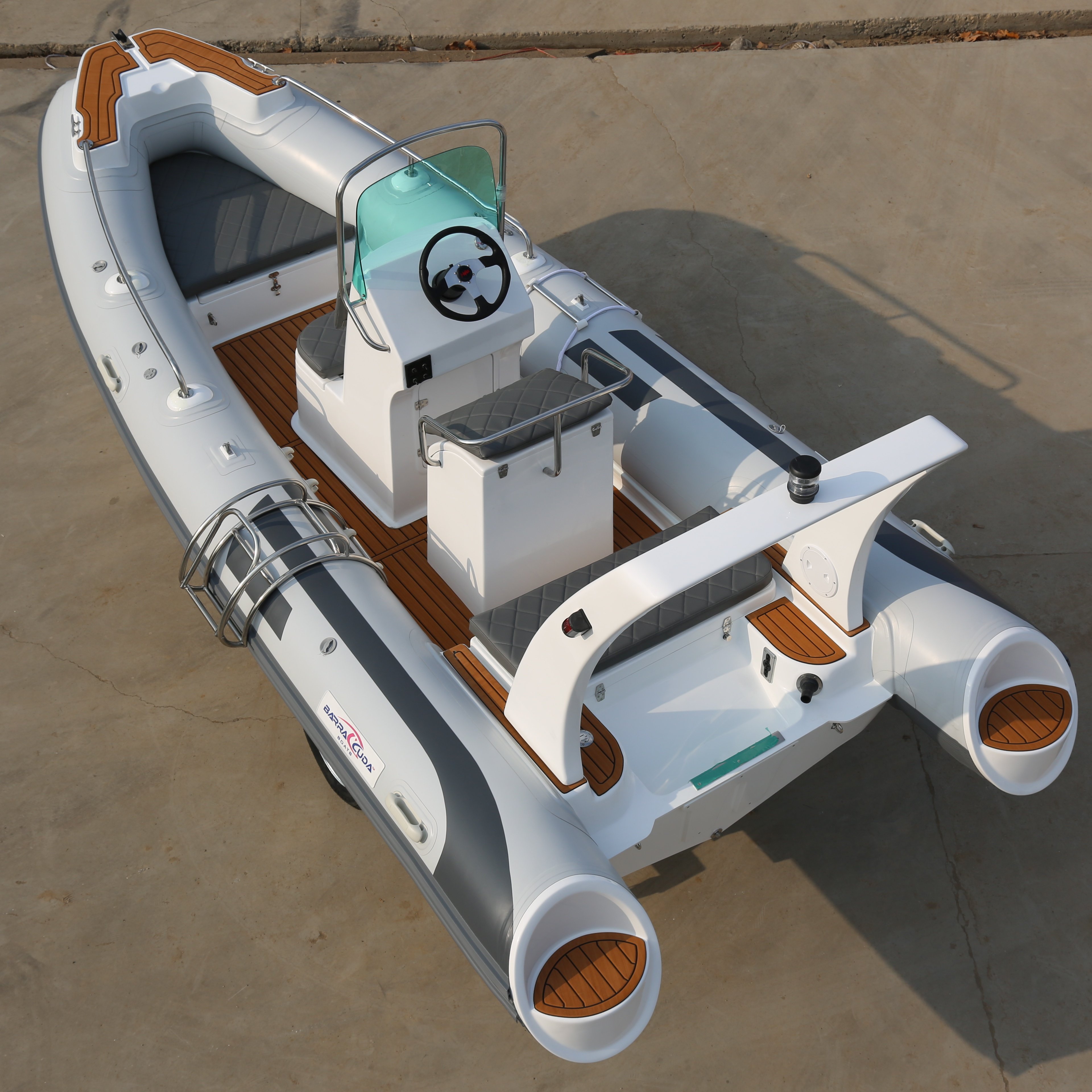 CE ORCA Hypalon Folding 520 Inflatable Boat With Engine