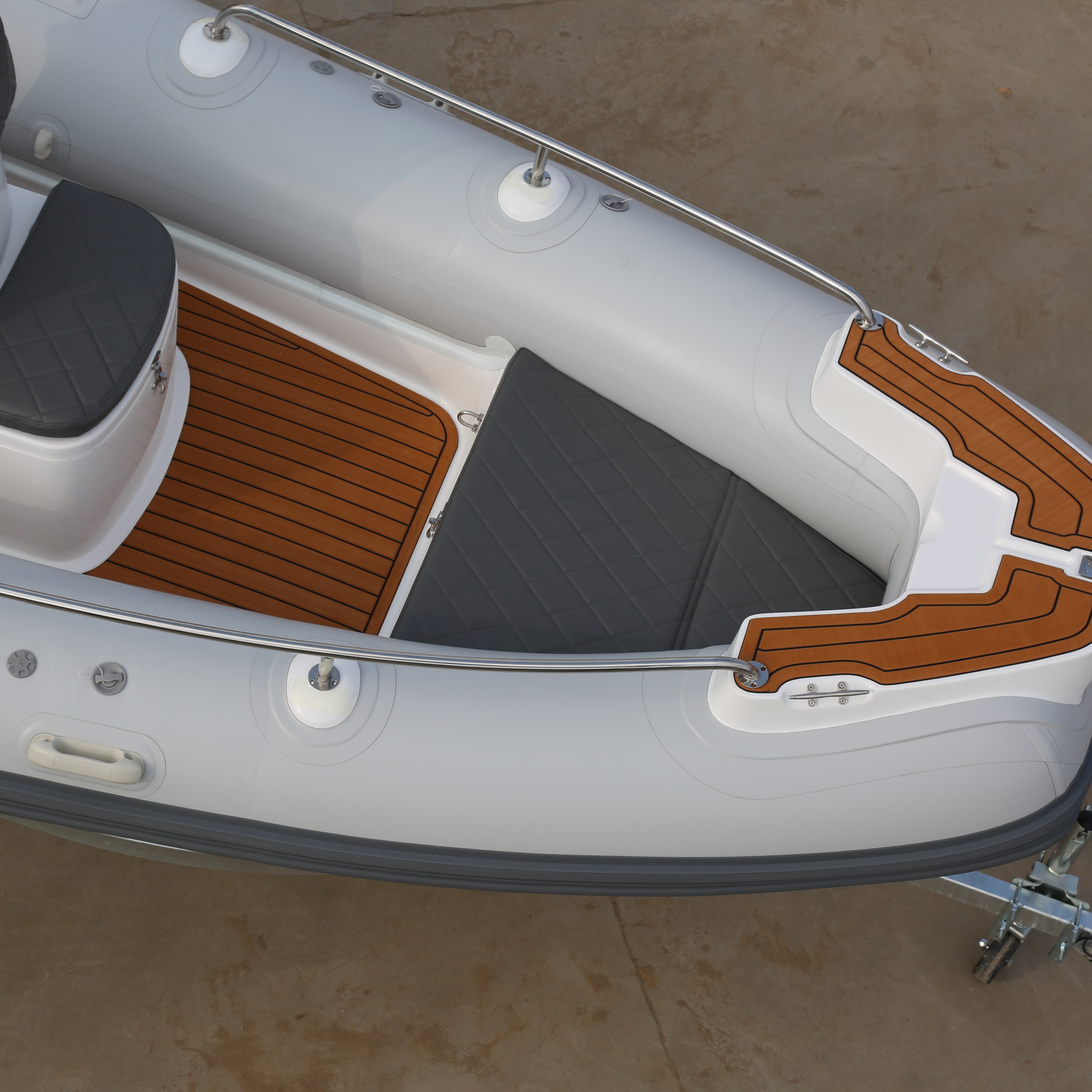 CE ORCA Hypalon Folding 520 Inflatable Boat With Engine