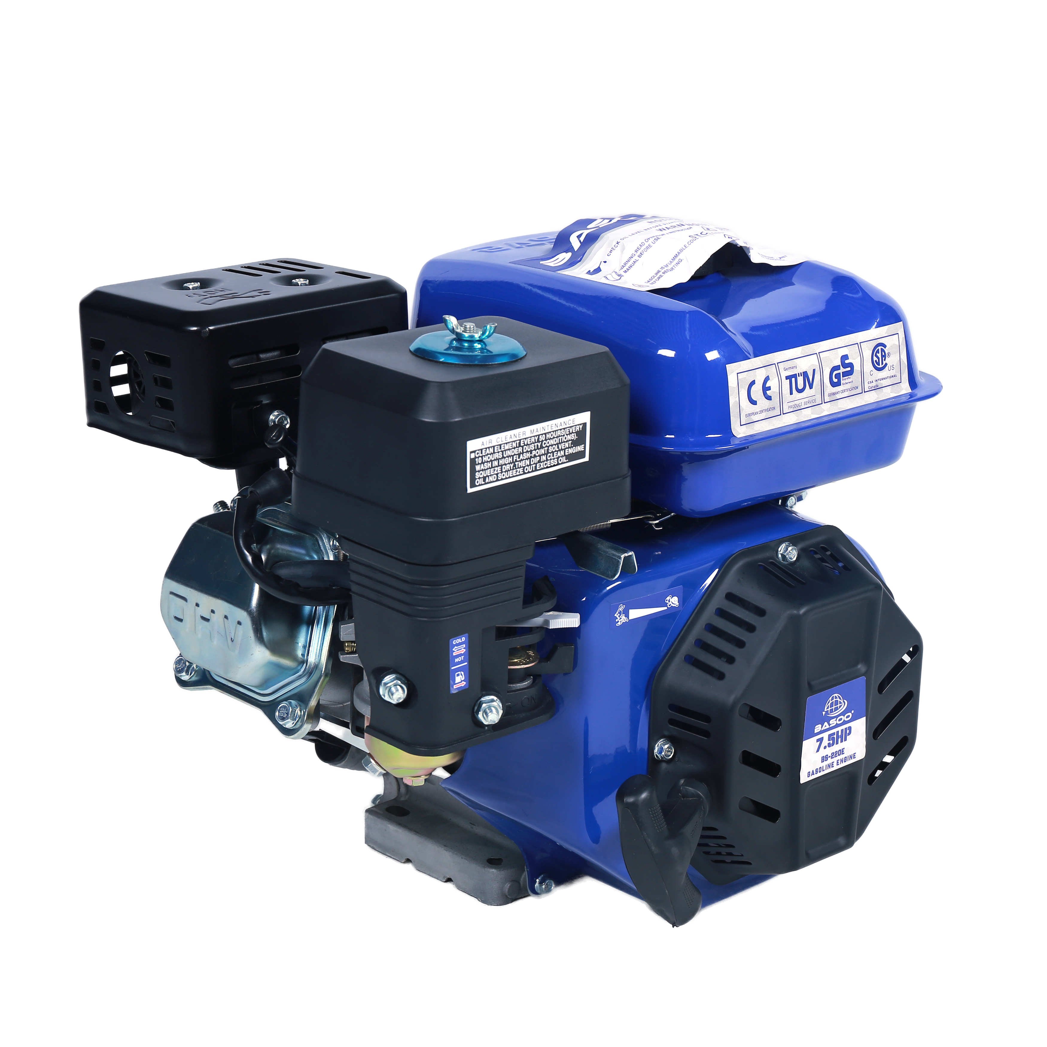 High Speed 3600 RPM 7.5HP 212CC Air Cool 4 Stroke Gasoline Engine For Industrial Use Electric Start For Construction Farming Machinery Engines