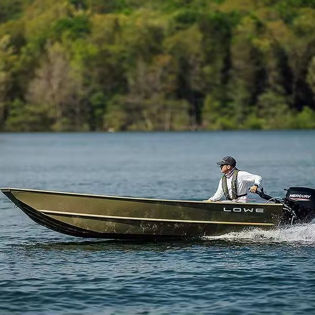 Kinocean Aluminum Boat Jon Boat Double Hull Boat Yacht with Outboard Engine
