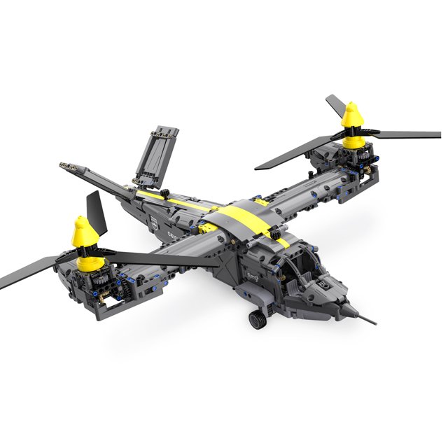 2024 New Cada C61076 Technical V-22 building block set remote control Osprey plane airforce figures bricks rc toys