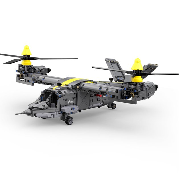 2024 New Cada C61076 Technical V-22 building block set remote control Osprey plane airforce figures bricks rc toys