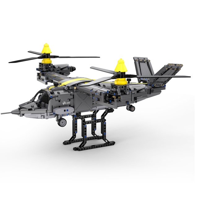 2024 New Cada C61076 Technical V-22 building block set remote control Osprey plane airforce figures bricks rc toys