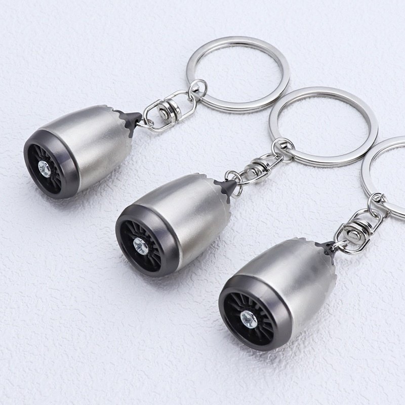 Personalized Airplane Engine Keychain Pendant Metal Alloy Aircraft Peripheral Souvenir And Small Gifts For Airline Publicity
