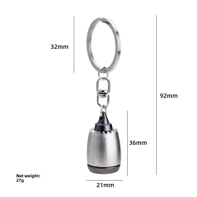Personalized Airplane Engine Keychain Pendant Metal Alloy Aircraft Peripheral Souvenir And Small Gifts For Airline Publicity