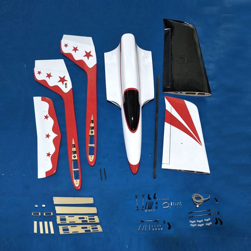 Aeromodel Plane 74 inch Big jet Fuselage Composite Wing Balsa Turbojet RC Airplanes