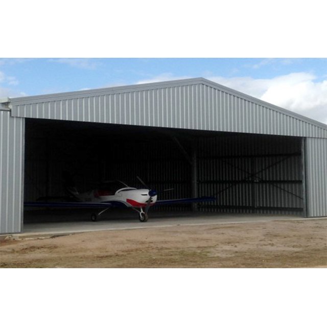 Cheap Industrial Prefabricated Space Saving Custom Steel Structure Metal Frame Helicopter Airplane aircraft Warehouse Hangar
