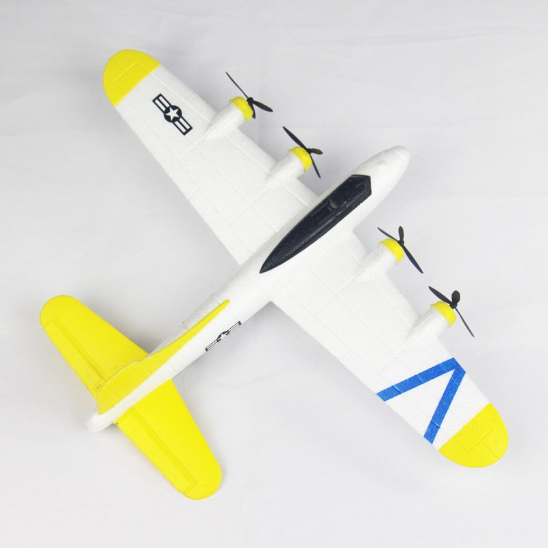 2022 RC Remote Control EPP Aircraft Model Kid Gift Anti-Fall Unbreakable Army Airplane 400mm Wingspan 200m Easy to Fly RC Toy