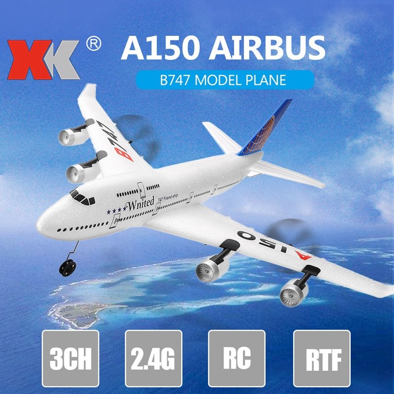 WLtoys A150 Airplane 3CH RC Airplane RC Glider Boeing B747 Model Fixed Wing EPP Remote Control Aircraft Toy XK A150-B747