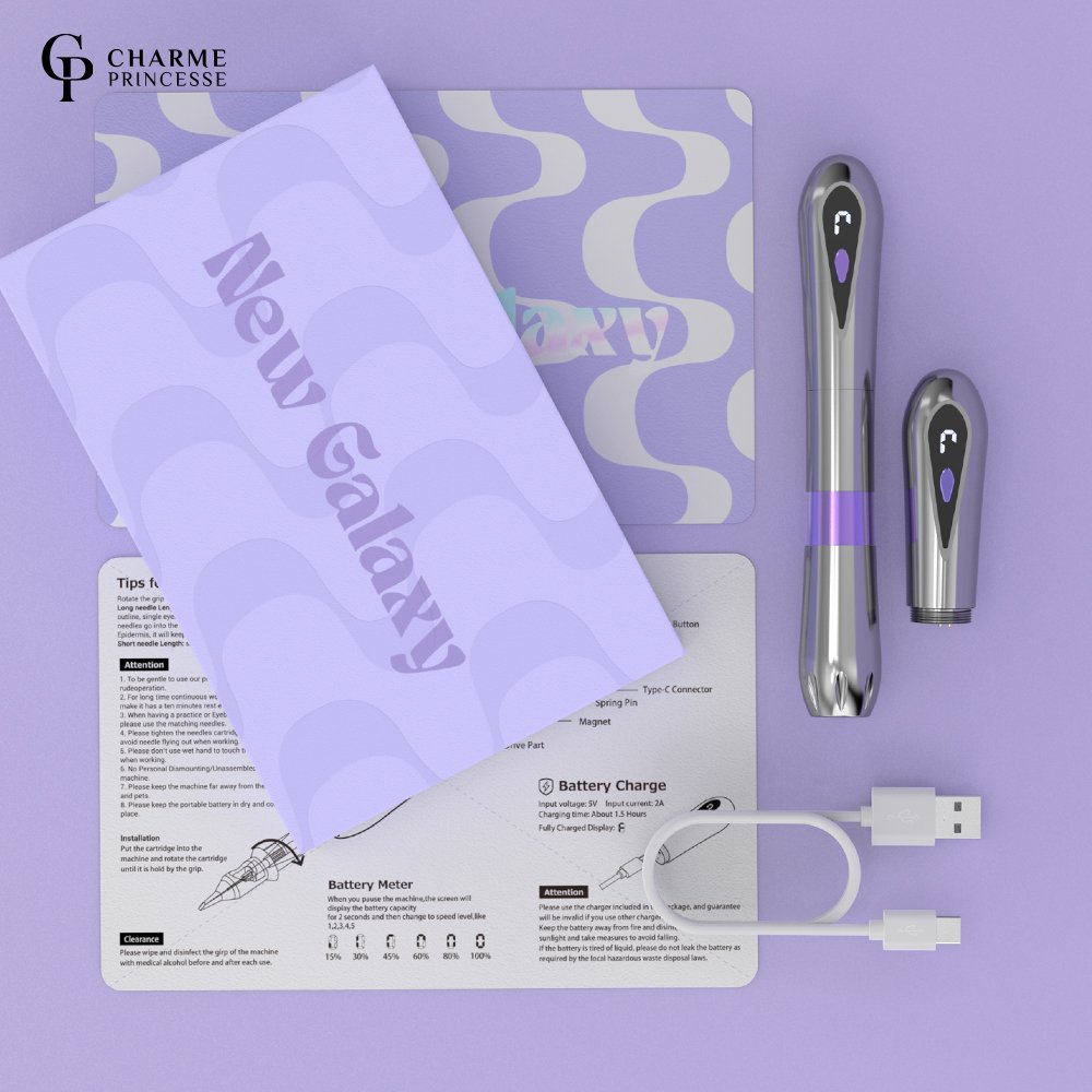 Solong Factory Microblading Supply High Quality Battery Tattoo Machine Pen Permanent Make Up Eyebrow Wireless Tattoo Machine Pen