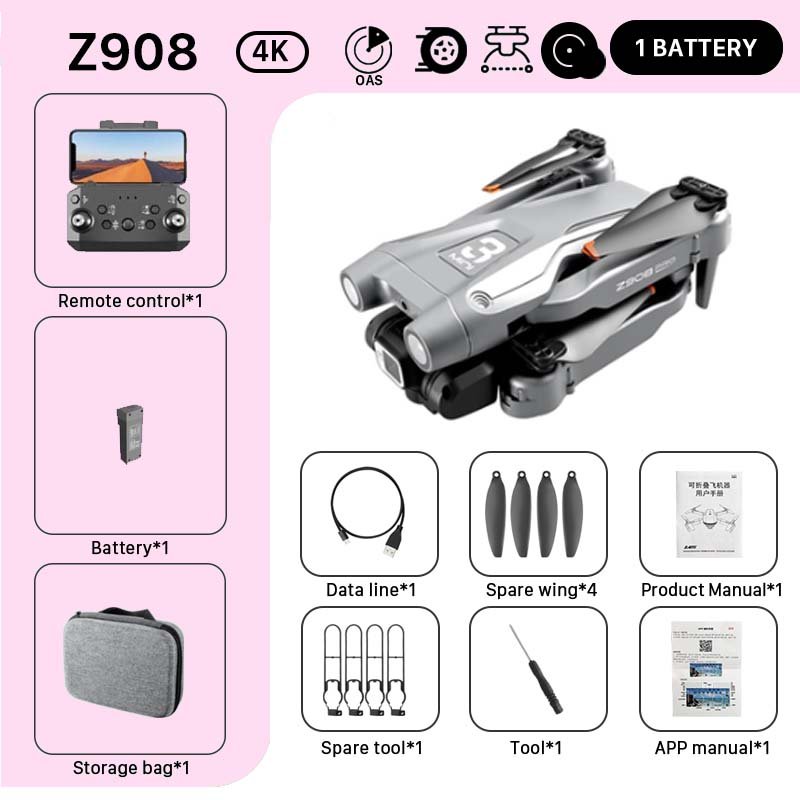Z908 Pro / MAX Drone Professional 4K HD Camera Mini Dron Optical Flow Localization 3sided Obstacle Avoidance Quadcopter Toy Gift
