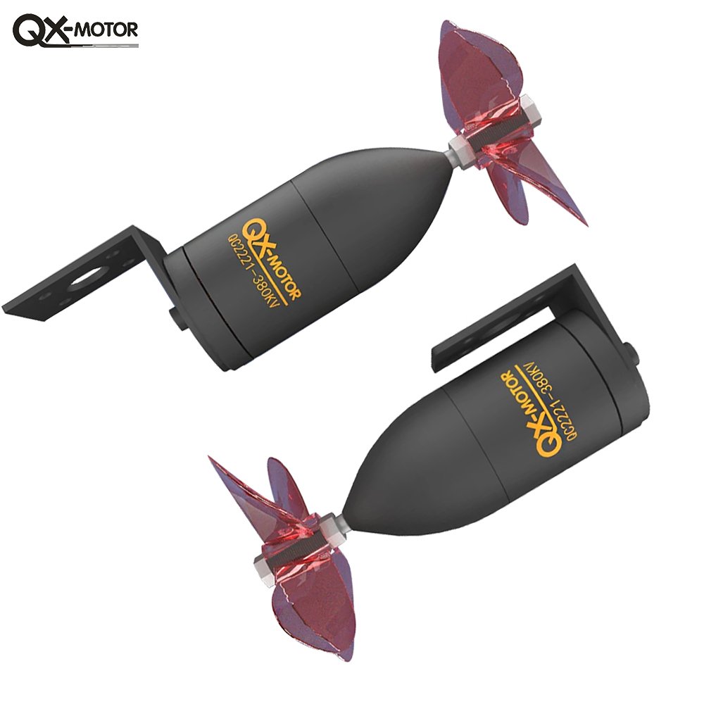 QX-MOTOR QC2221 Underwater thruster 380/550KV brushless motor waterproof ship model for trawler remote control ship