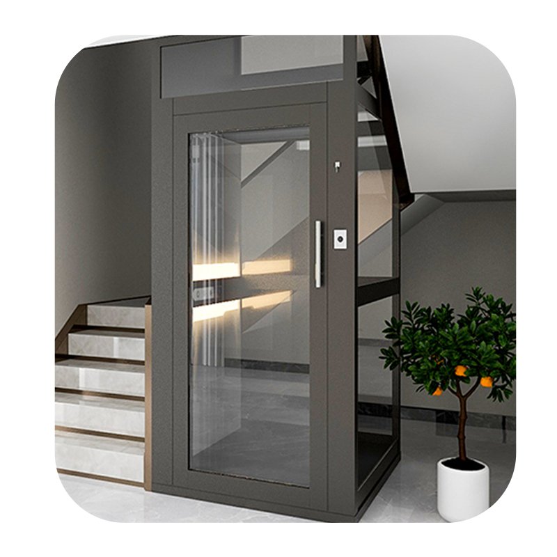 Factory customized hydraulic system private load 400kg noiseless comfortable safe villa private passenger elevator home lift