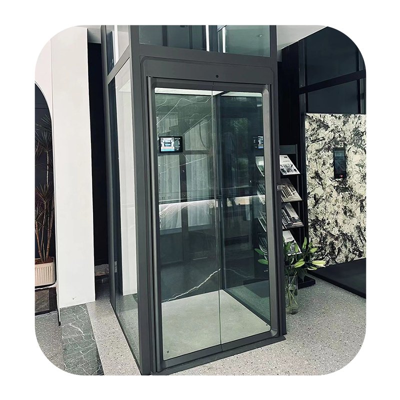 Factory customized hydraulic system private load 400kg noiseless comfortable safe villa private passenger elevator home lift