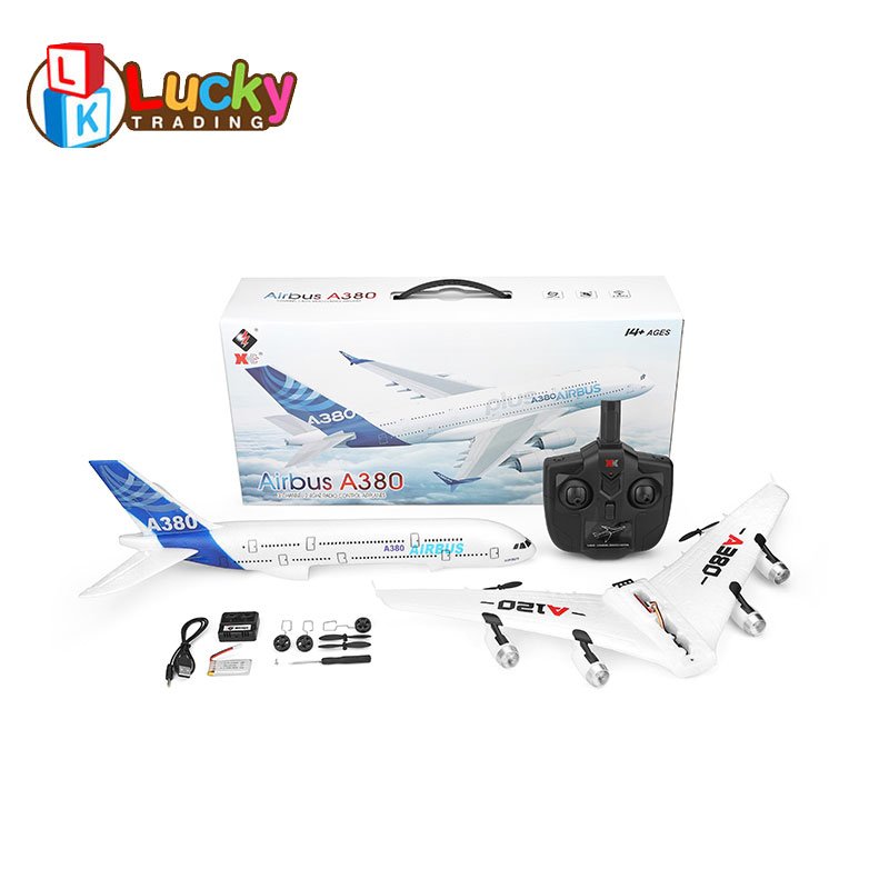 WLTOYS 510mm Wingspan 2.4GHz 3CH RC Drone Airplane Fixed Wing RTF A120 Airbus A380