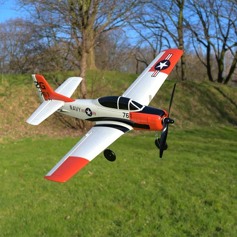 Volantex RC T28 Trojan Pre-assembled Beginner Electric 4CH Aerobatics 2.4G Remote Control Plane Aeroplane Toy For Adults