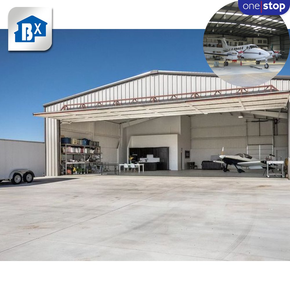 ONE-STOP Service Prefabricated Steel Structure Aircraft Hangars Customizable Prefab Aircraft Hangars For Secure Airplane Storage