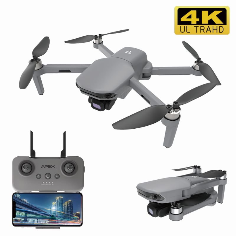 X-268 High Quality Foldable WiFi 6.0 FPV GPS Drone With Camera And 3-axis 4K Camera, 30 Minutes