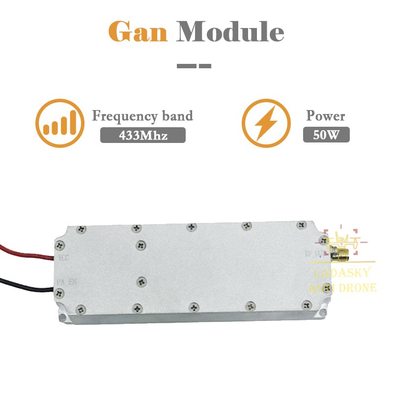 433mhz 50W PA GaN Anti Drone Module Counter Fpv Anti Fpv Anti Drone DJI Mavic Counter Fpv 400-500mhz 410-500mhz
