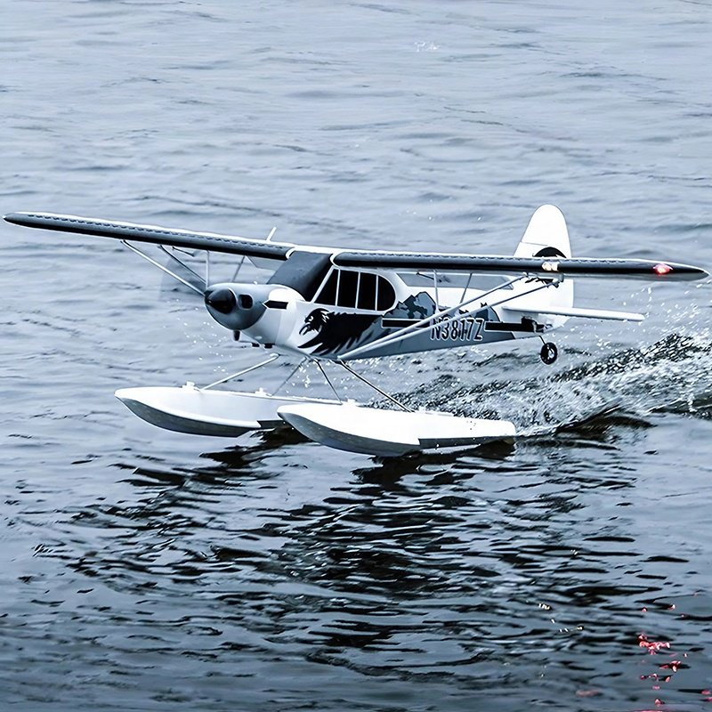 FMS PA-18 Super Cub EP 1700mm PNP RC Aircraft Bush Flying Capable with Floats & Reflex V2 Advanced Control