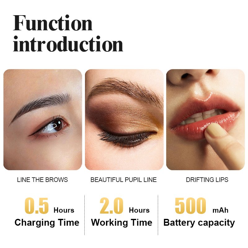 Private Label Wireless Pmu Permanent Makeup Tatoo Machine for Lip Eyebrow Tattoo