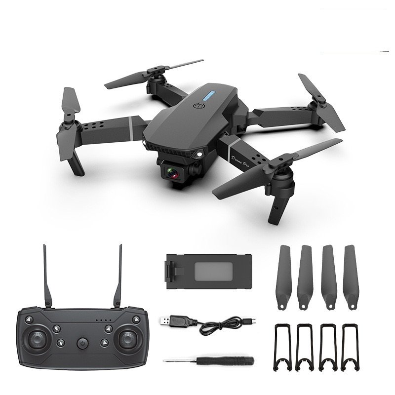Best-Selling E88 Pro 4K Mini Drone with Camera Flying Remote Control Toy for Kids Foldable Plastic RC Drone for Beginners