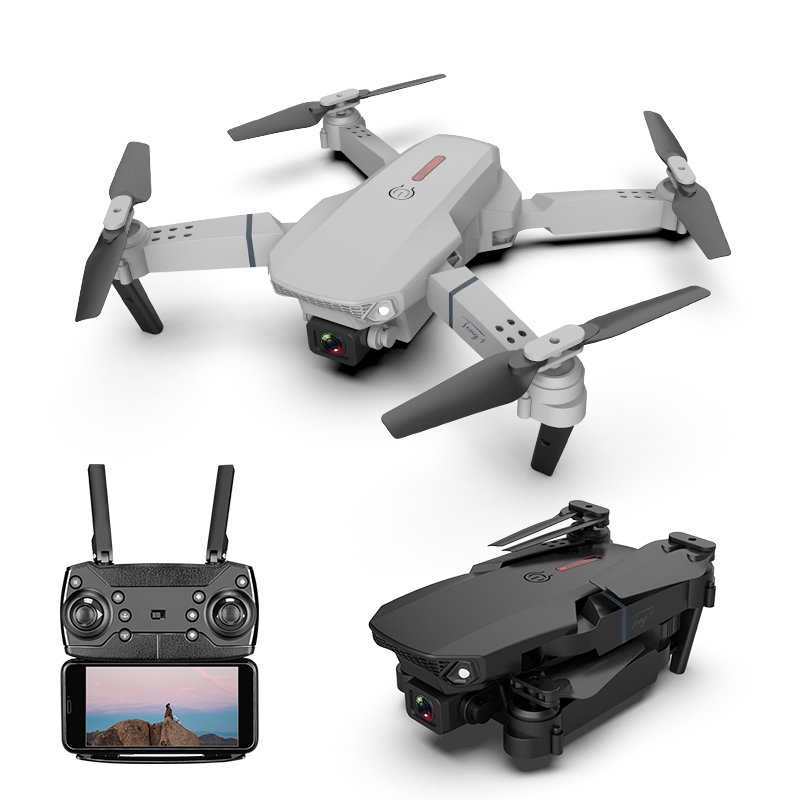 Mini Drone E88 WiFi FPV RC Dron With Dual Pro 4K HD Camera Wide-Angle Remote Control Video Quadcopter Toy Drones Drone E88