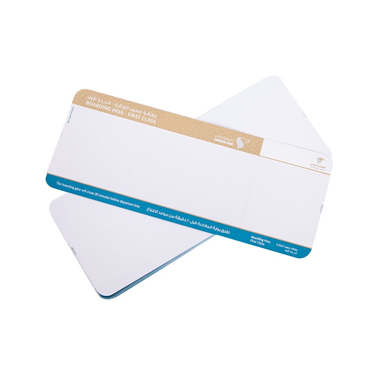 High quality custom printing airline travel cheap air tickets for airplane