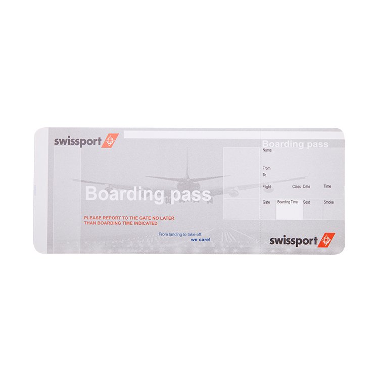 High quality custom printing airline travel cheap air tickets for airplane