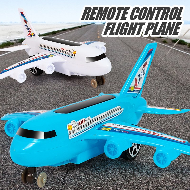 LONGXI RC plane Remote control aircraft children A380 2CH remote control airliner 1:18 model airbus toys for kid