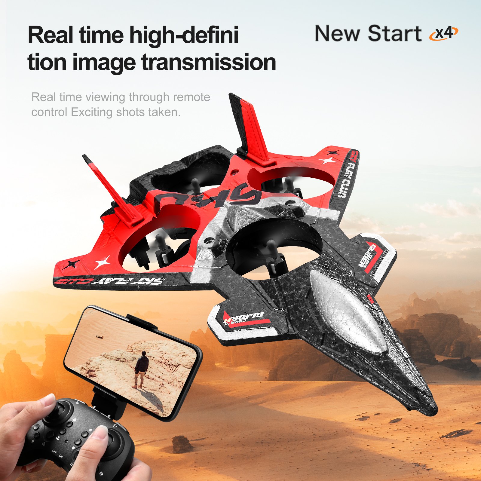 NEW S83 Control HD aerial photography UAV four axis aircraft foam EPP fixed wing aircraft stunt combat glider