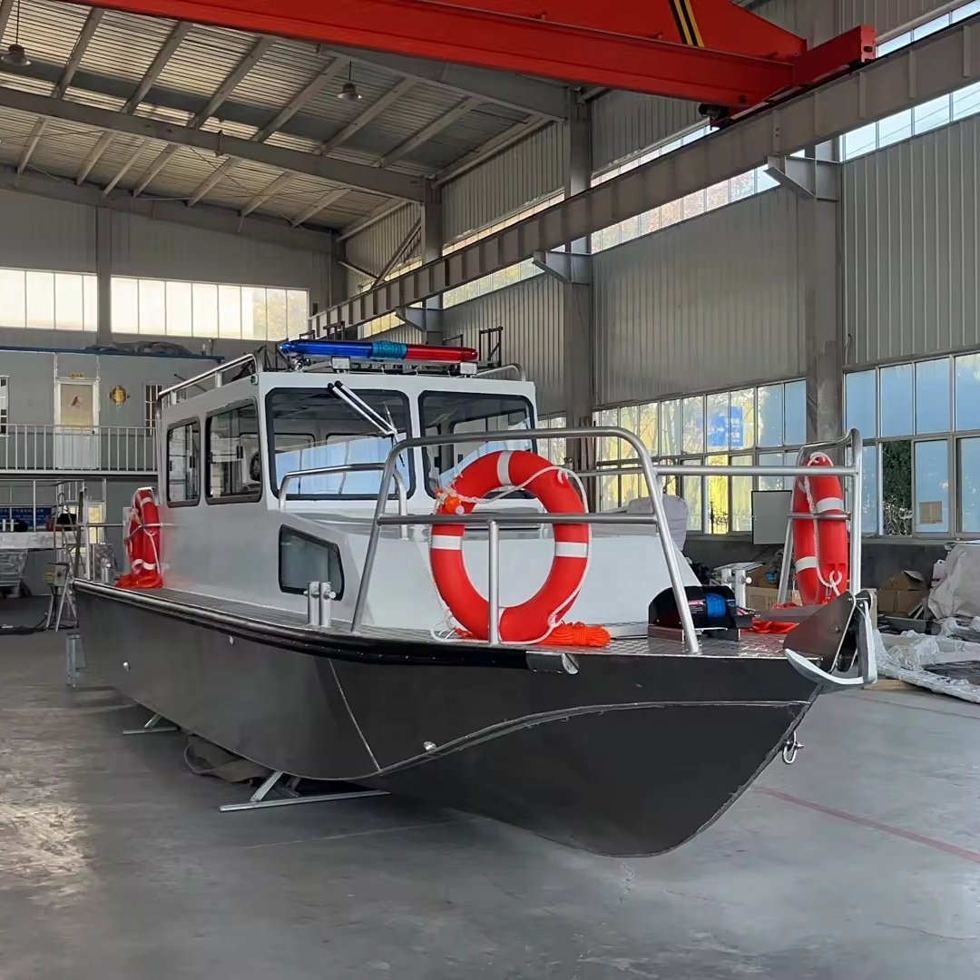 Pilot Patrol Cabin Luxury Boat 30ft Customized Length Aluminum CE Yacht