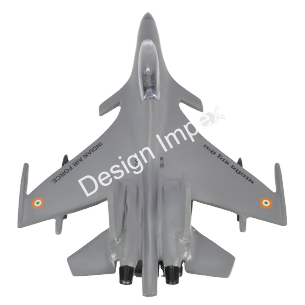 Best Selling Indian Aircraft Model Cast Aluminium Good Quality SU 30 With Cockpit 3 Metal Airplane Models For table Decors