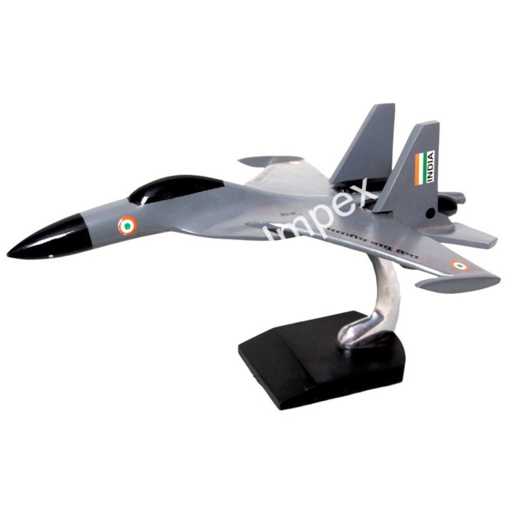 Best Selling Indian Aircraft Model Cast Aluminium Good Quality SU 30 With Cockpit 3 Metal Airplane Models For table Decors