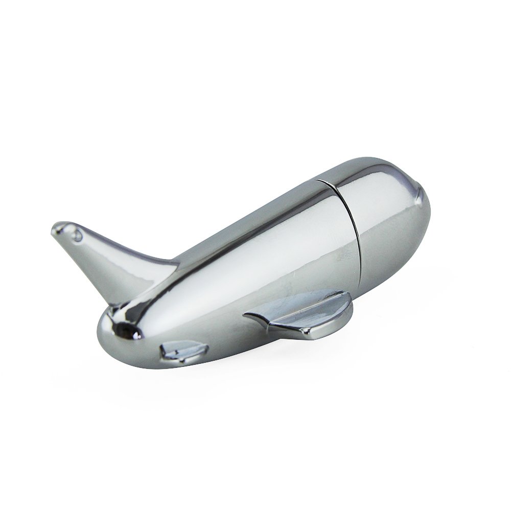 High Quality Metal Plane USB Flash Drive 8GB 3.0 USB Memory Stick Aircraft Pen Drive Aviation Gift USB Disk Silver